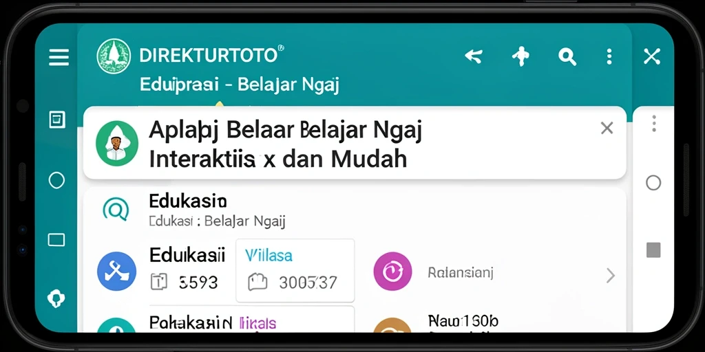 Tampilan antarmuka aplikasi DIREKTURTOTO yang menarik dan fungsional.