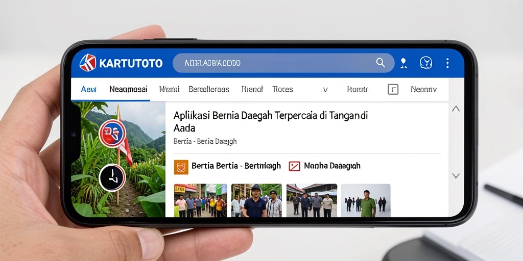 Antarmuka KARTUTOTO menampilkan berita terkini dengan jelas dan informatif.