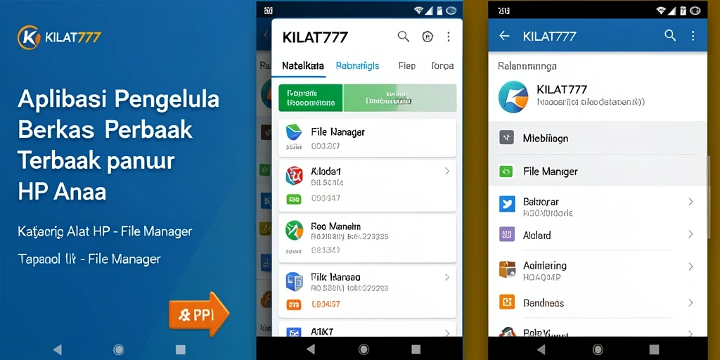 Screenshot antarmuka KILAT777 yang menunjukkan fungsi pengelolaan berkas yang mudah.