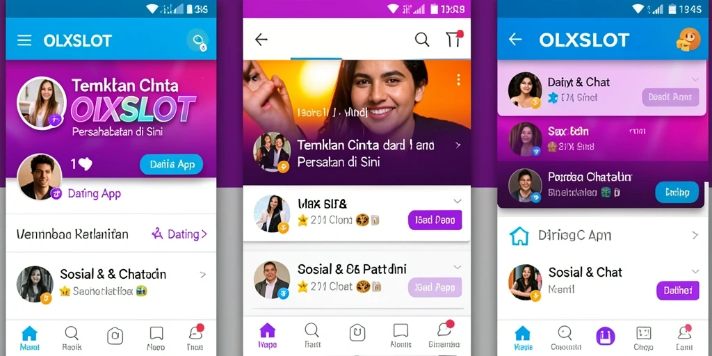 Screenshot OLXSLOT menampilkan antarmuka user-friendly untuk pencarian pasangan.
